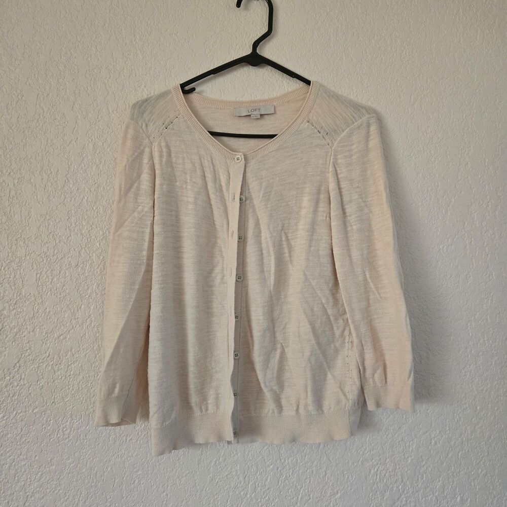 Ann Taylor Loft Button Up Cardigan Size Medium